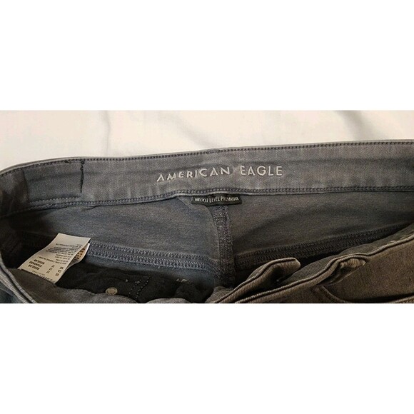 American Eagle Outfitters Next Level Stretch Skinny Jeans 12 Regular Gray Cute - Picture 5 of 12